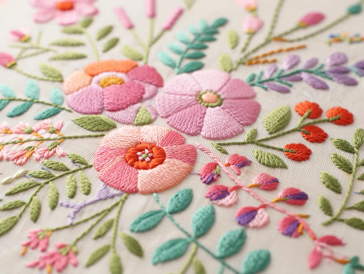 Floral Embroidery Pattern